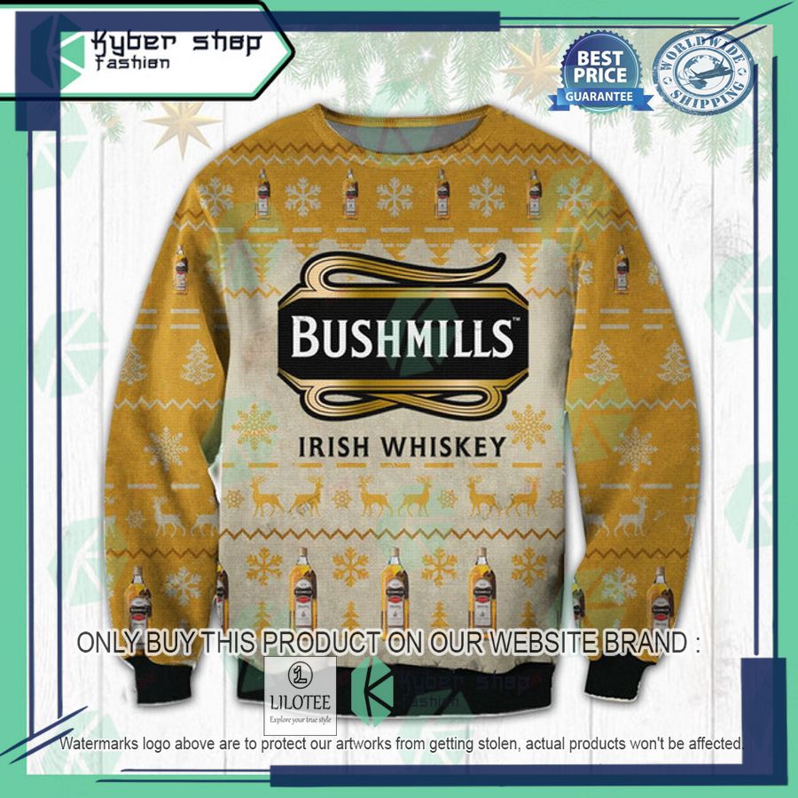 bushmills irish whiskey ugly christmas sweater 1 40486