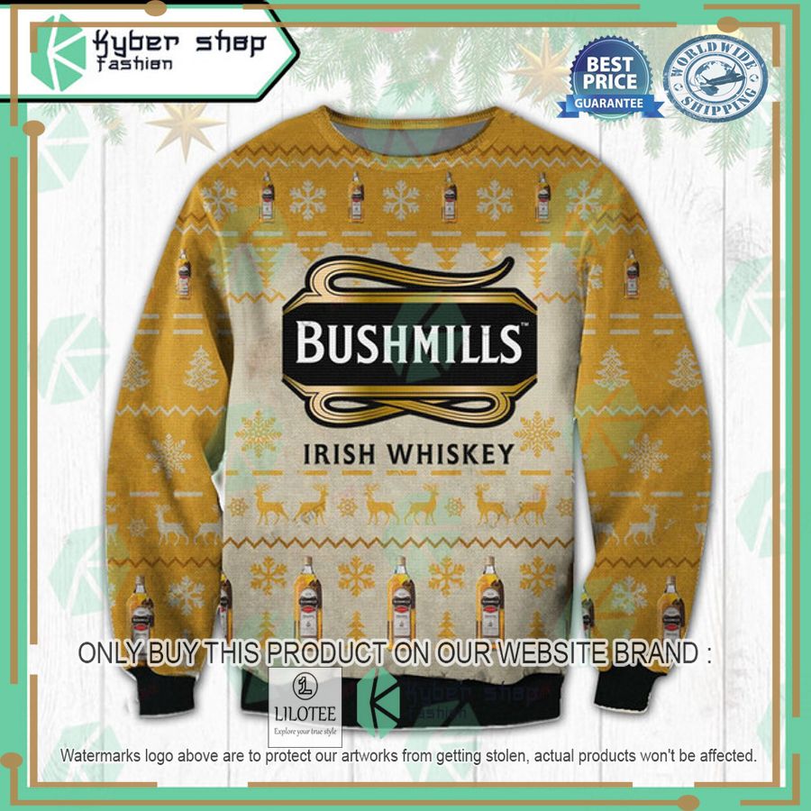 bushmills irish whiskey ugly christmas sweater 1 75959