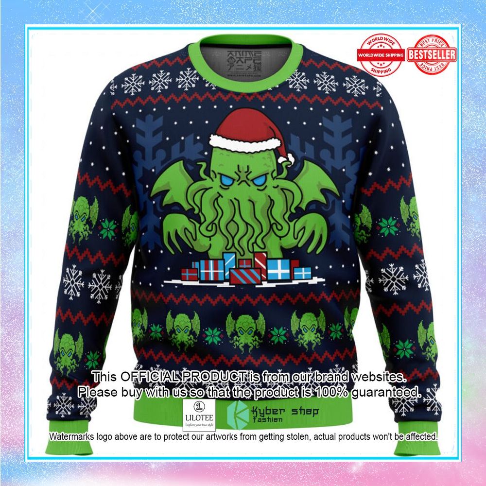 call of christmas cthulhu sweater christmas 1 291