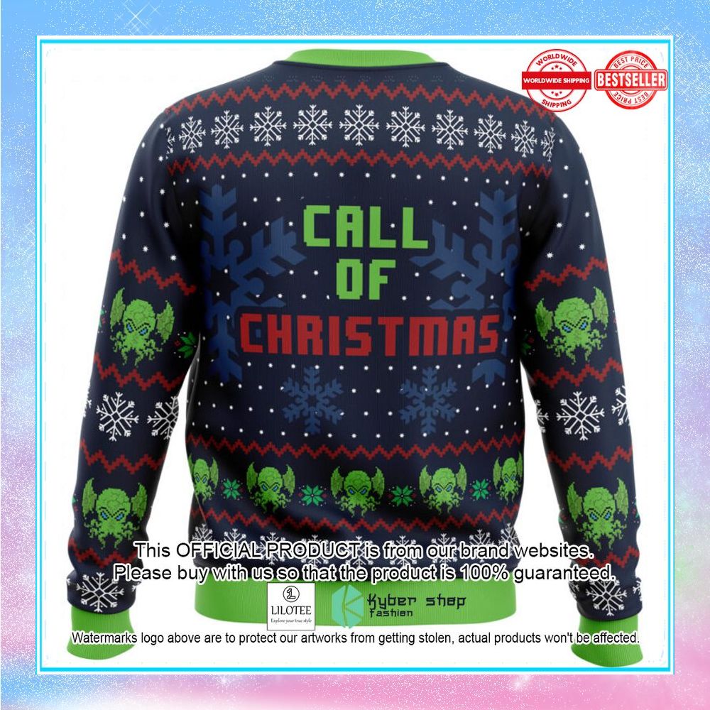 call of christmas cthulhu sweater christmas 2 487