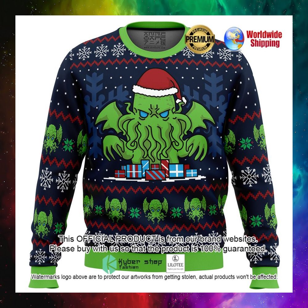 call of cthulhu christmas sweater 1 630