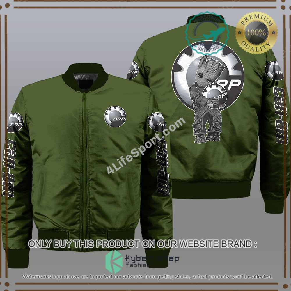 can am motorcycles baby groot hug bomber jacket 1 23845