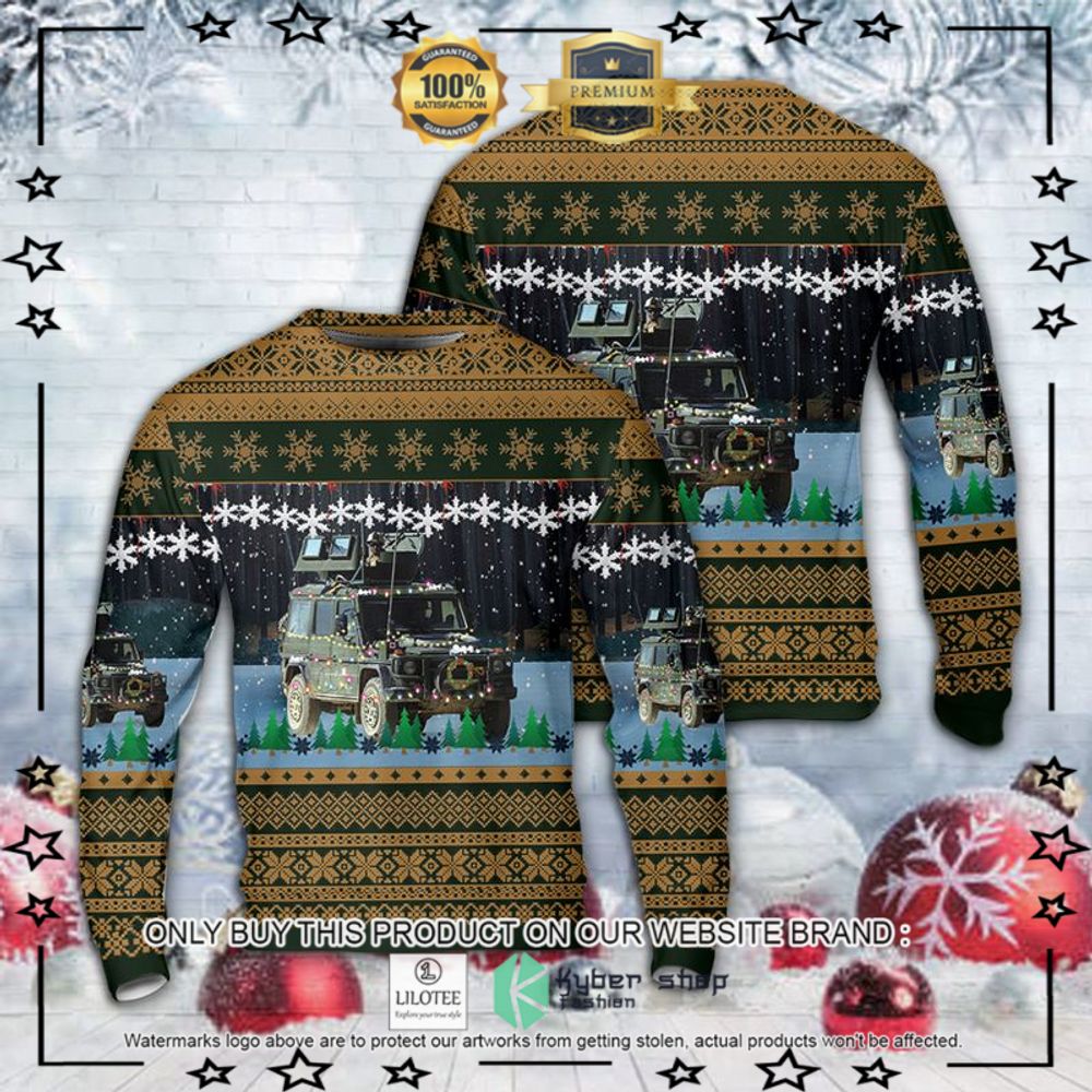 canadian army coyote armoured reconnaissance vehicle christmas sweater 1 21381