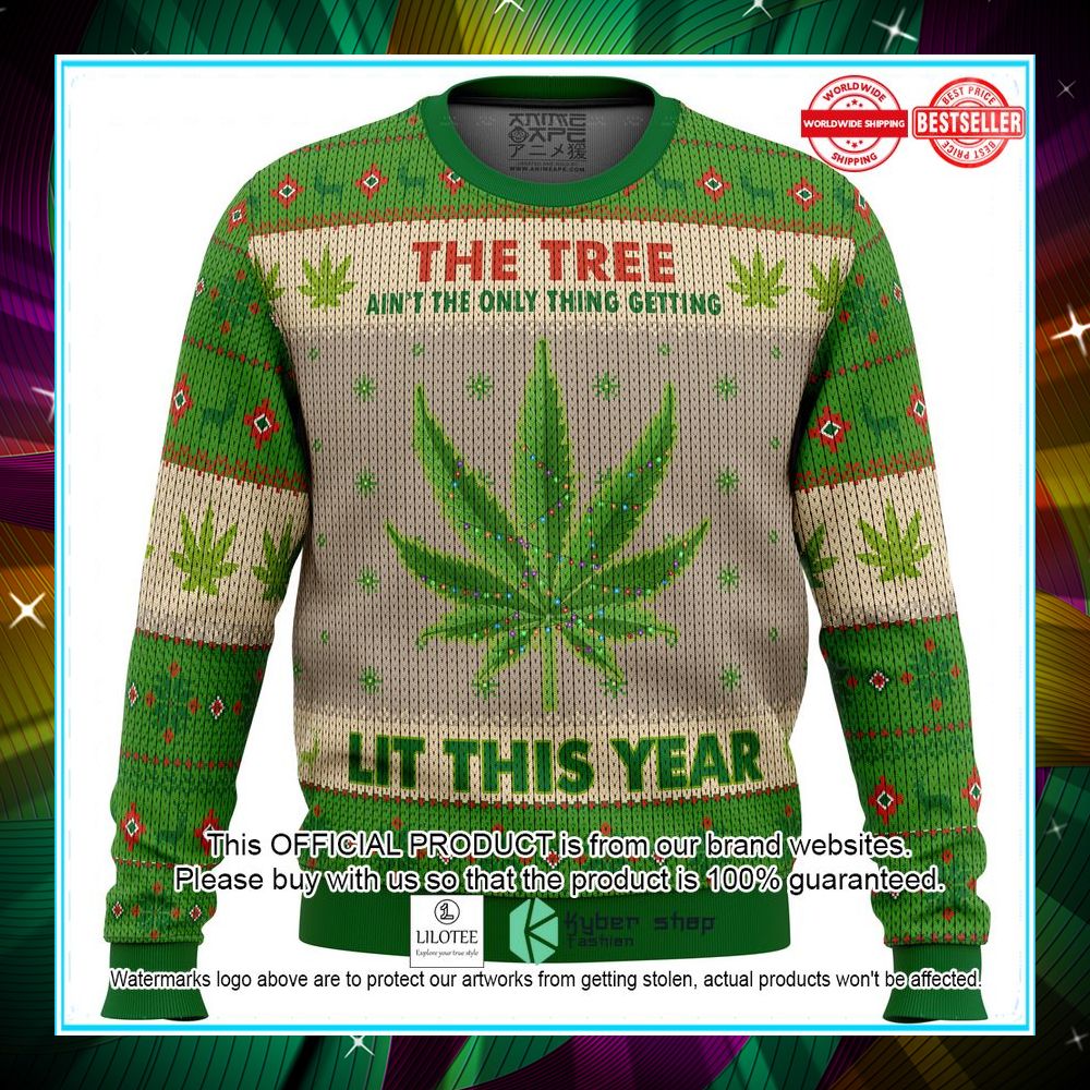 cannabis lit this year weed sweater 1 13
