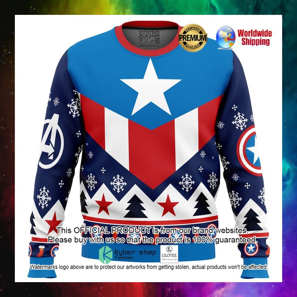 captain america marvel christmas sweater 1 157
