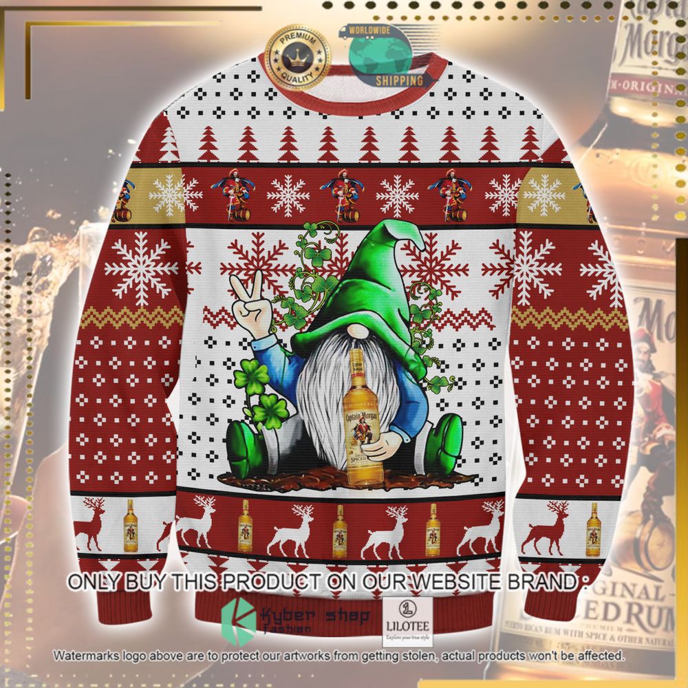 captain morgan gnome ugly sweater 1 9286