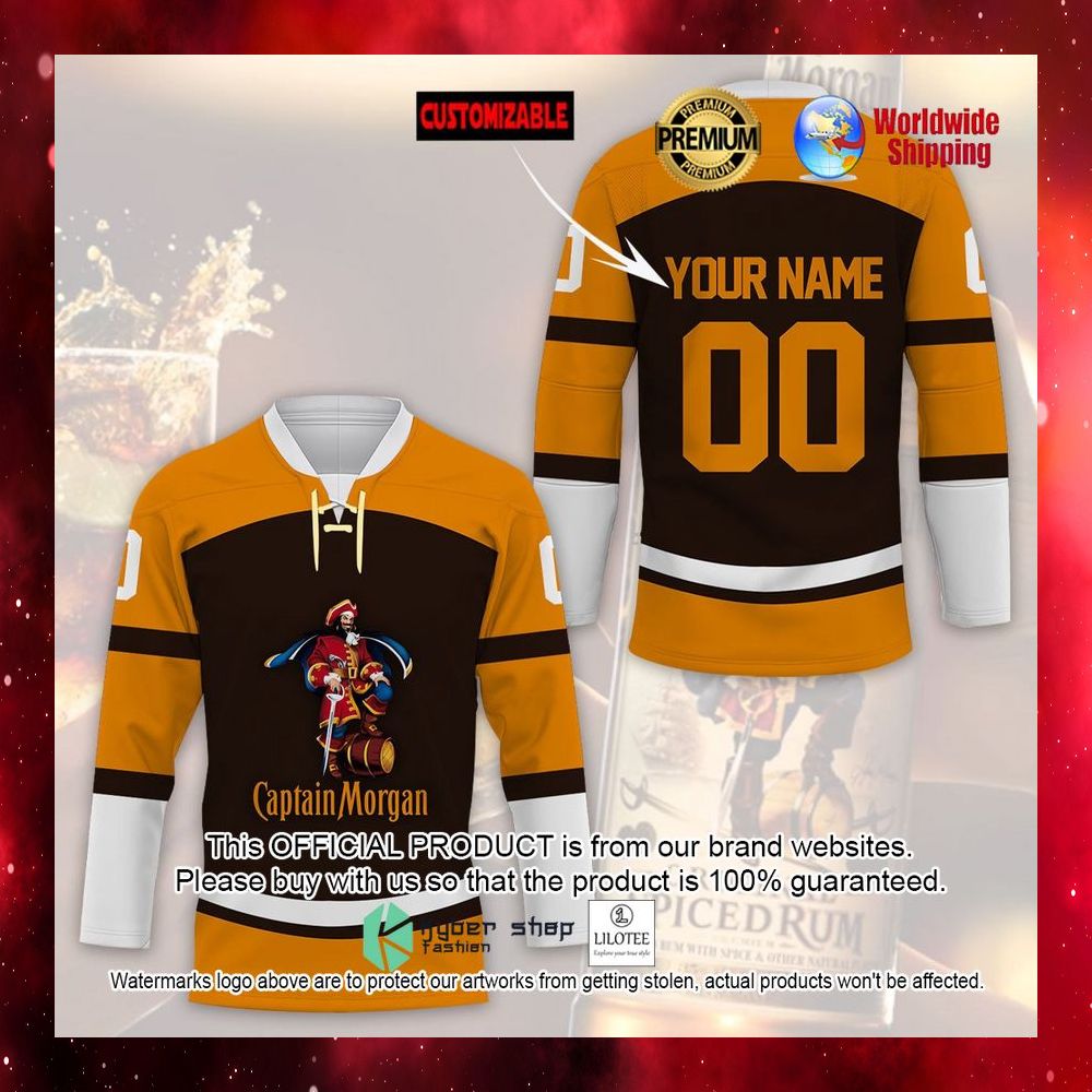 captain morgan personalized hockey jersey 1 352