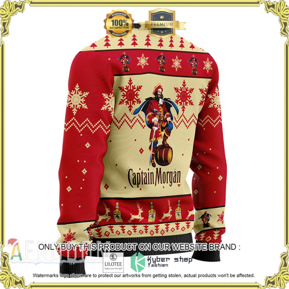 captain morgan red yellow christmas sweater 1 8080