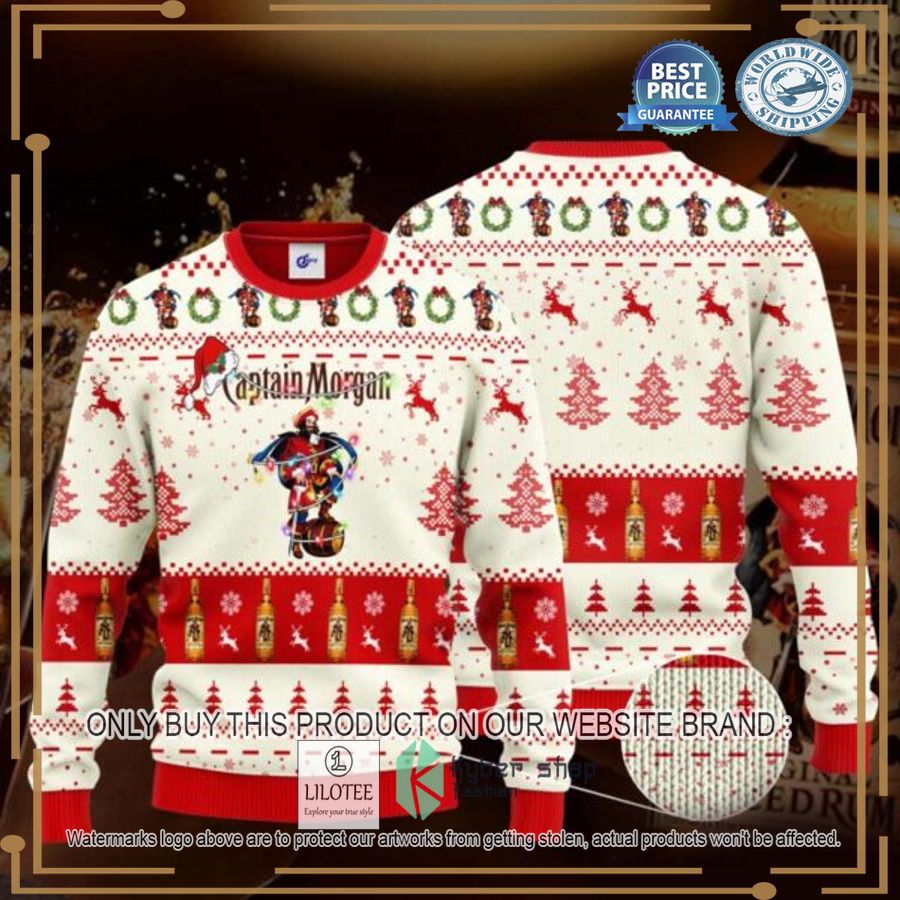 Captain Morgan Santa Hat Ugly Christmas Sweater - LIMITED EDITION 3