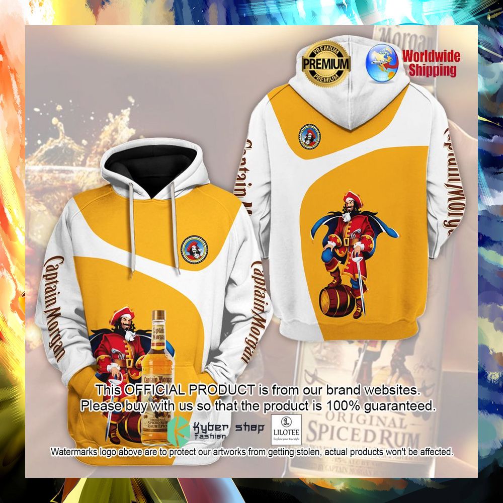 captain morgan yellow white 3d hoodie shirt 1 760