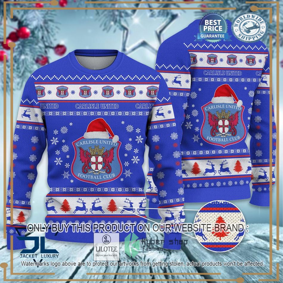 Carlisle United EFL Ugly Christmas Sweater - LIMITED EDITION 6