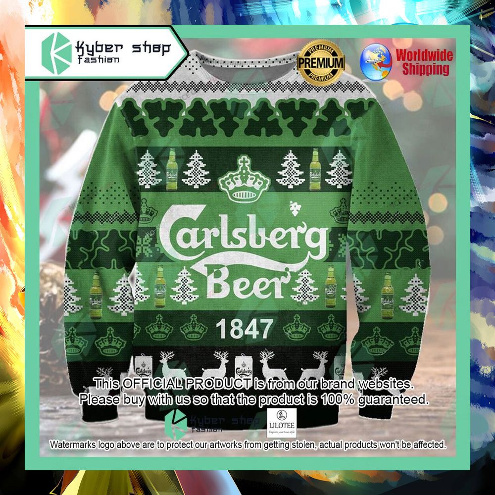 carlsberg beer 1847 christmas sweater 1 579