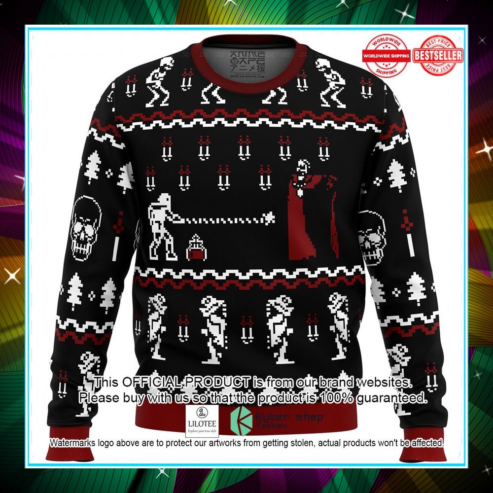 castlevania classic game sweater christmas 1 66