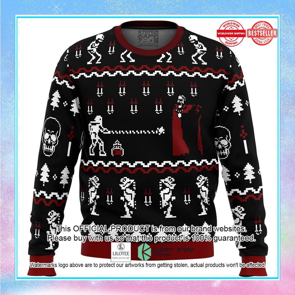 castlevania classic game sweater christmas 1 780