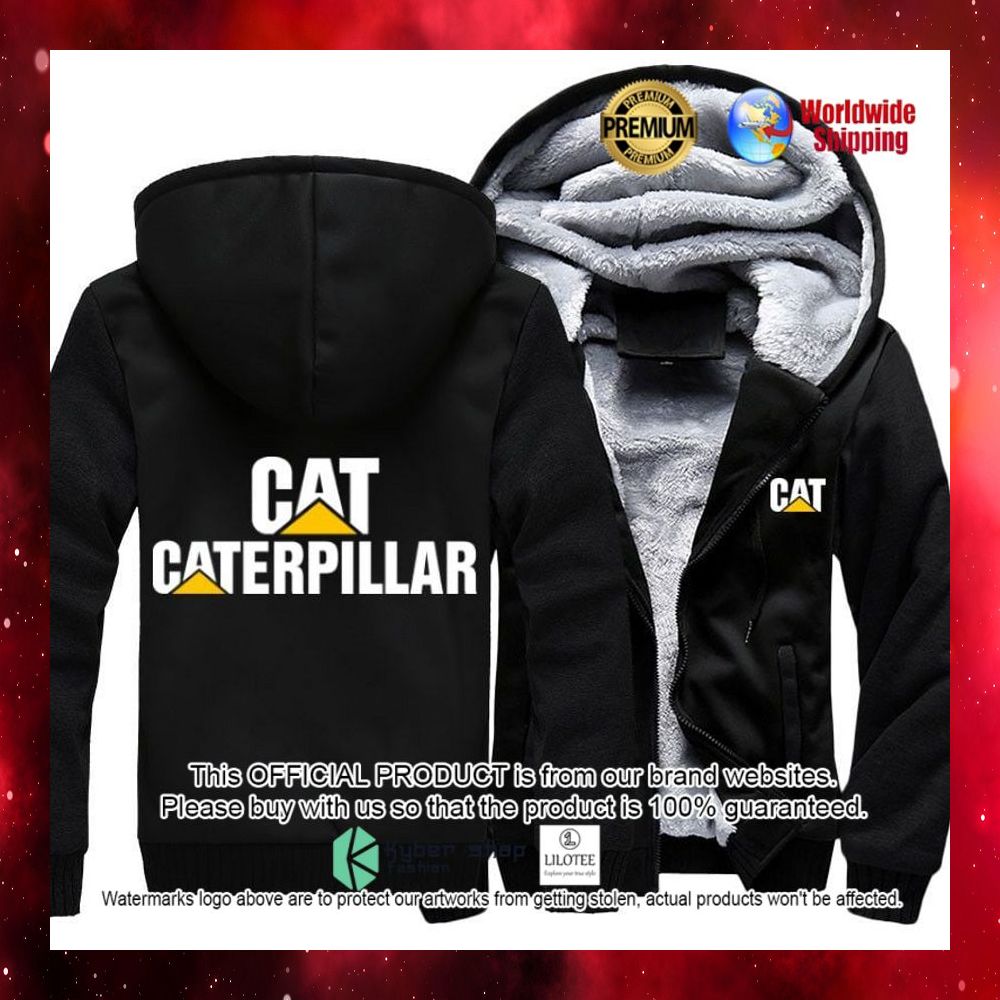 cat caterpillar 3d fleece hoodie 1 683