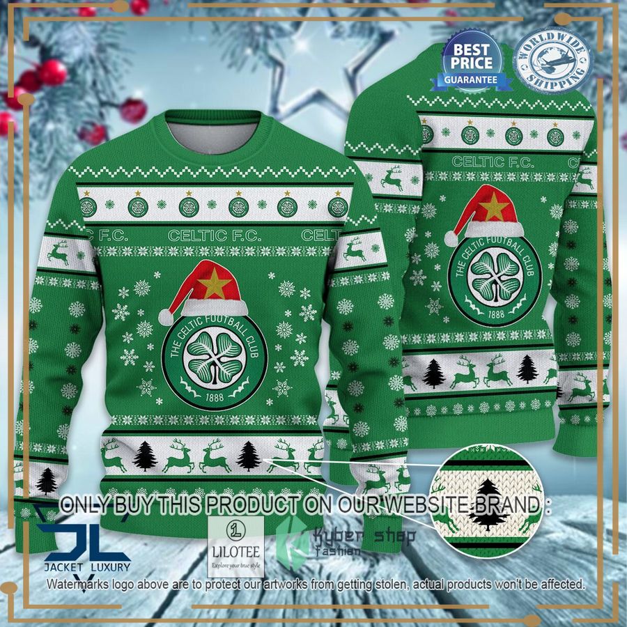 celtic f c christmas sweater 1 3109