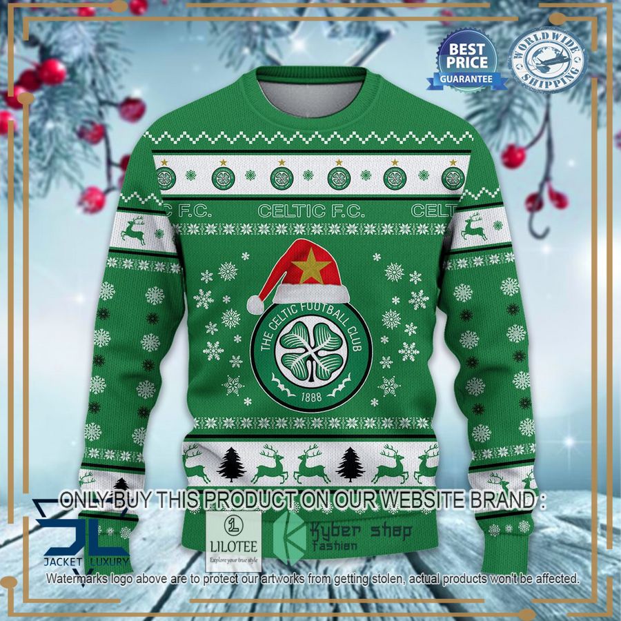 celtic f c christmas sweater 2 3649