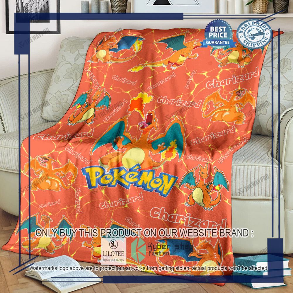 Charizard Pokemon orange Blanket - LIMITED EDITION 7