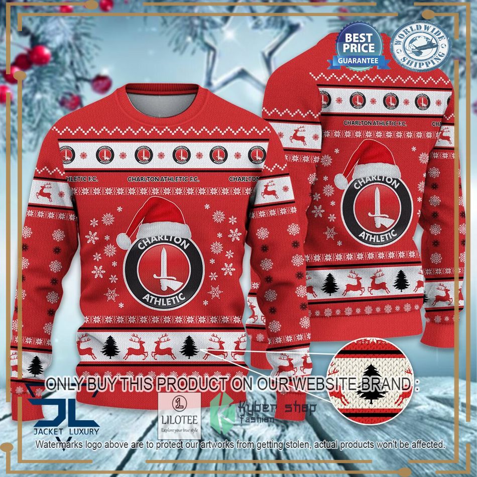 Charlton Athletic F.C EFL Ugly Christmas Sweater - LIMITED EDITION 7