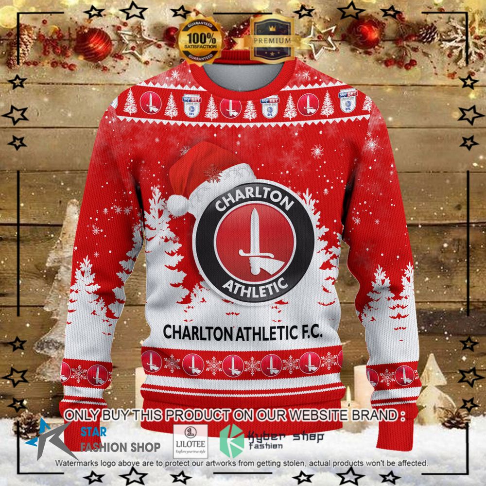 charlton athletic f c red white christmas sweater 1 19714