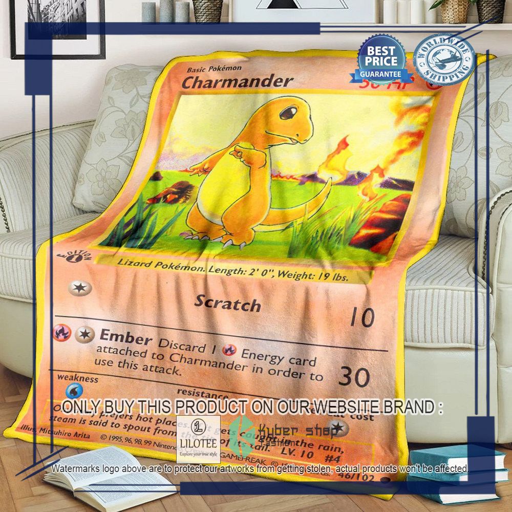 Charmander Base Set Pokemon Blanket - LIMITED EDITION 7