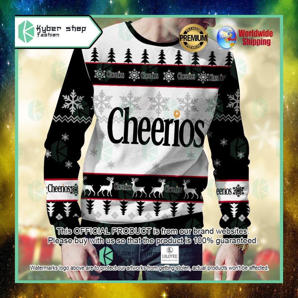 cheerios custom name christmas sweater 1 590