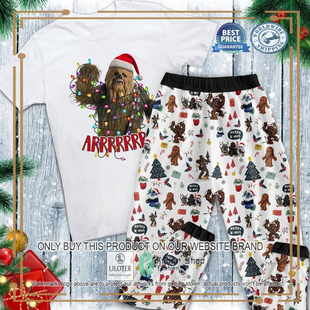 Chewbacca Christmas Pajamas Set 12