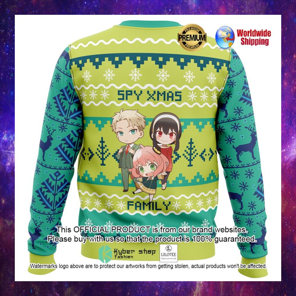 chibi spy x family anime christmas sweater 1 471