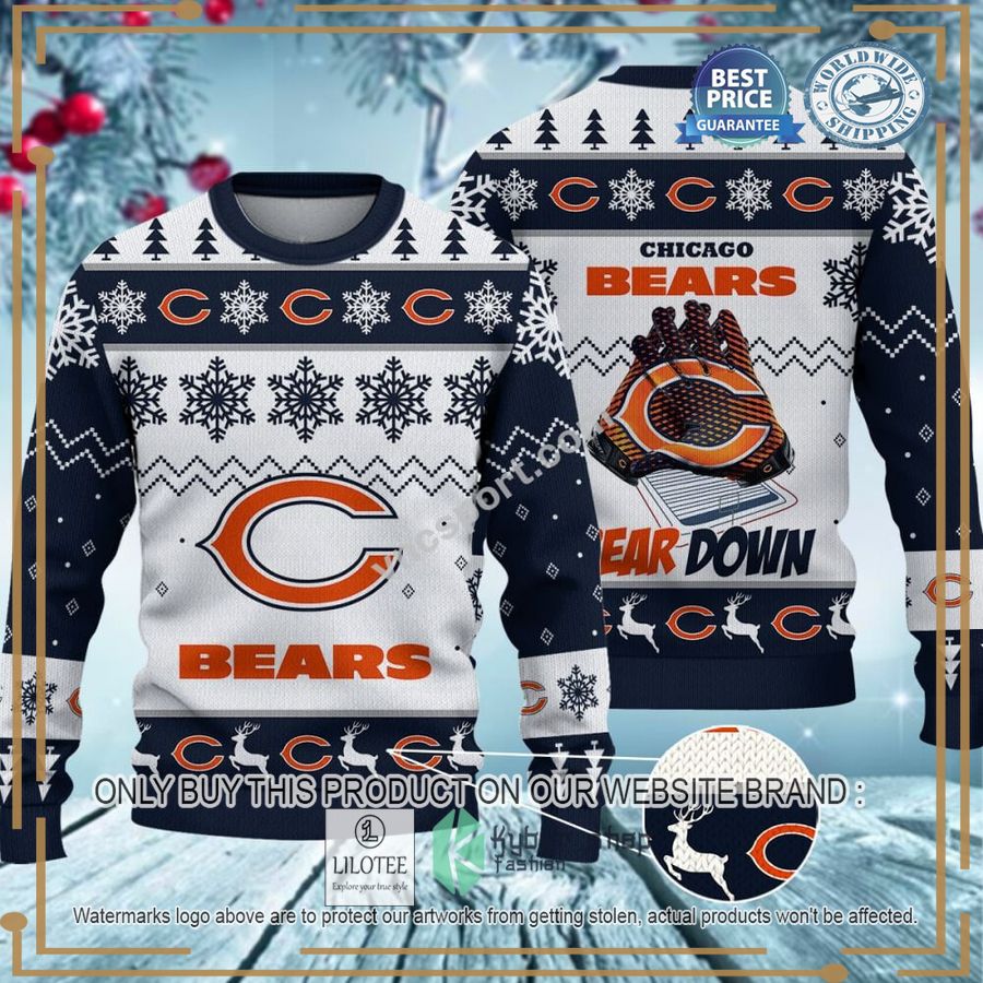 chicago bears nfl christmas sweater 1 36093