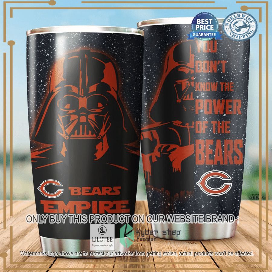 chicago bears stars wars you dont know the power tumbler 1 96591