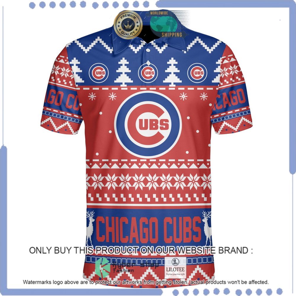 chicago cubs personalized sweater polo 1 23708