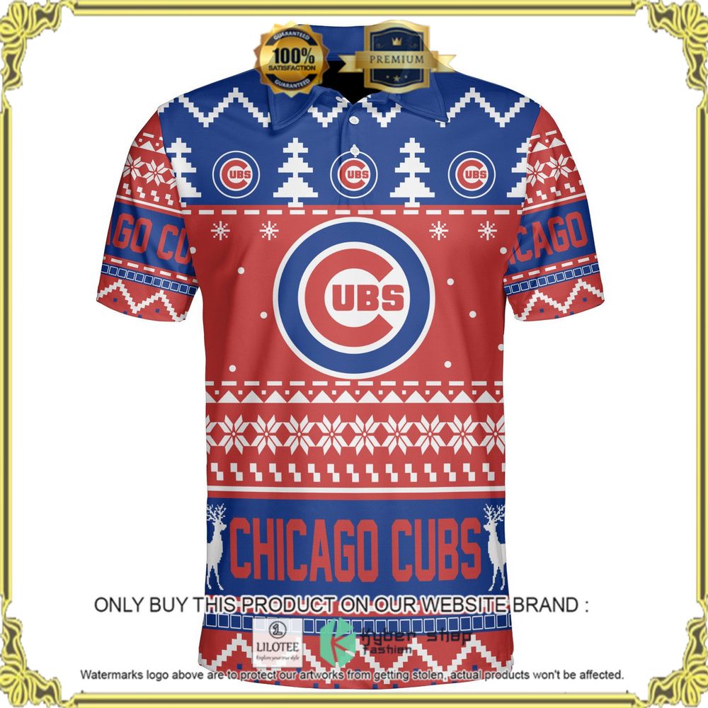 chicago cubs personalized sweater polo 1 3136