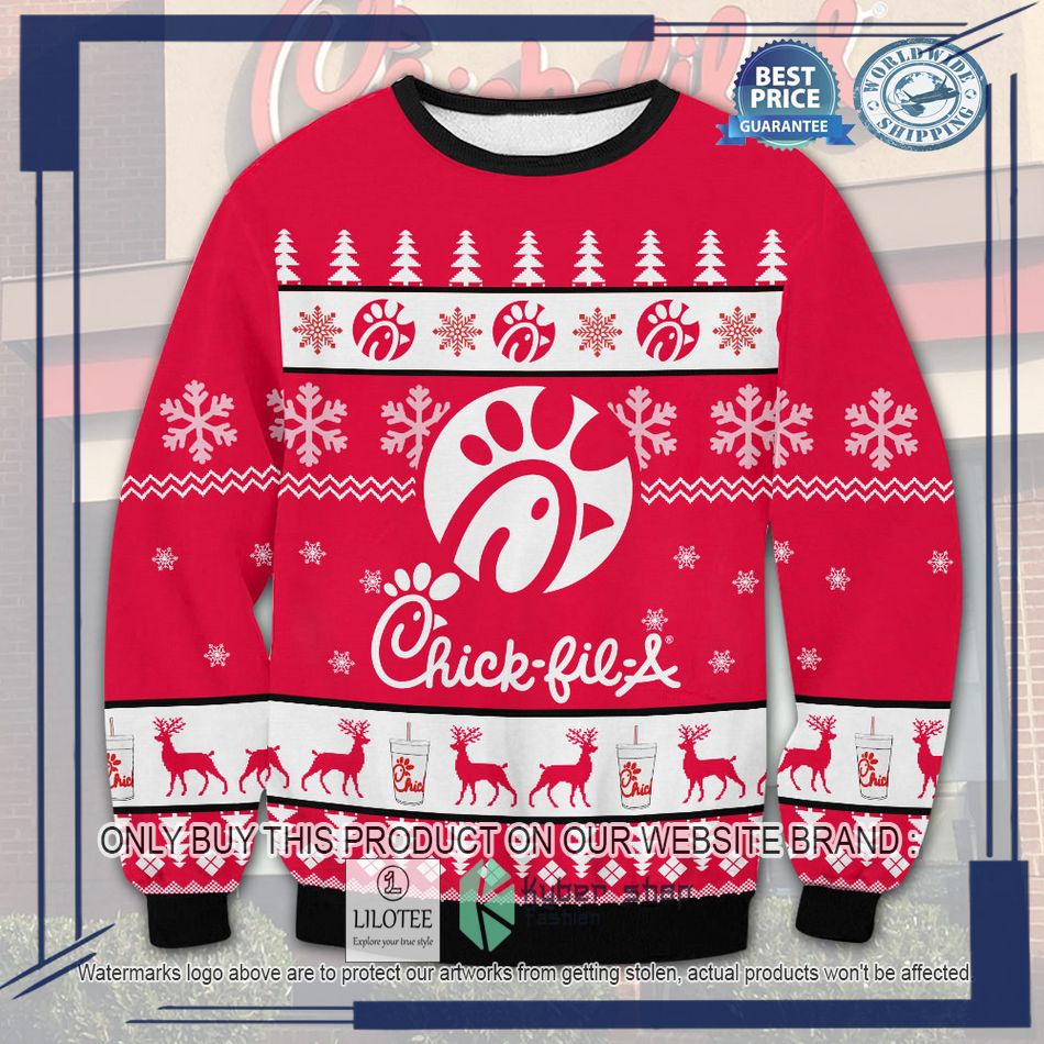 chick fil a ugly christmas sweater 1 9015