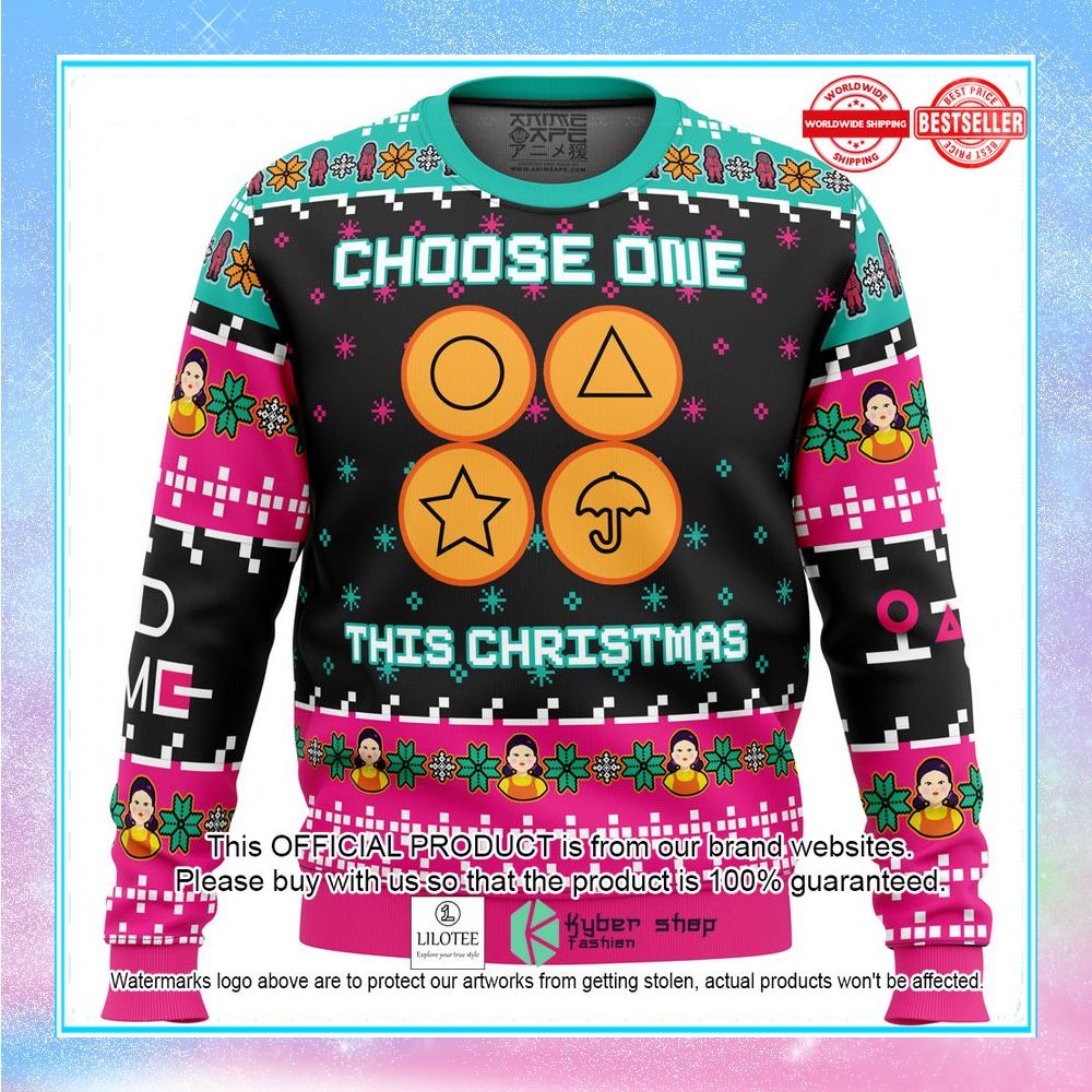 choose one this christmas squid game christmas sweater 1 416