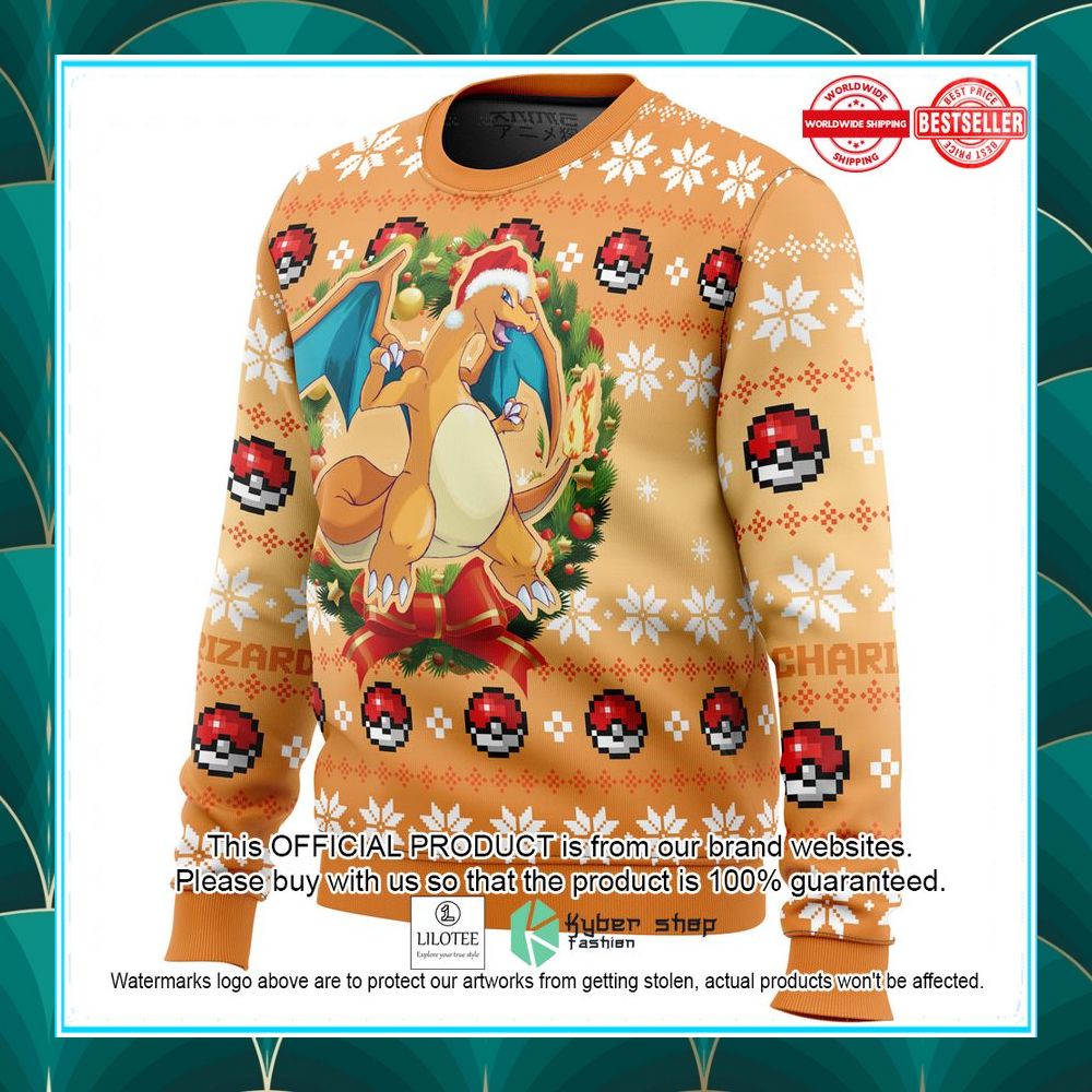 christmas charizard pokemon christmas sweater 3 280