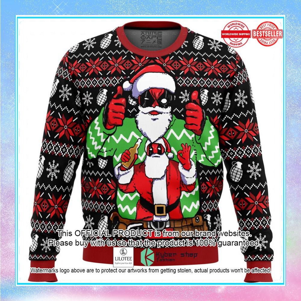 christmas deadpool marvel christmas sweater 1 641
