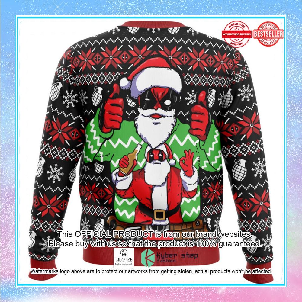 christmas deadpool marvel christmas sweater 2 150