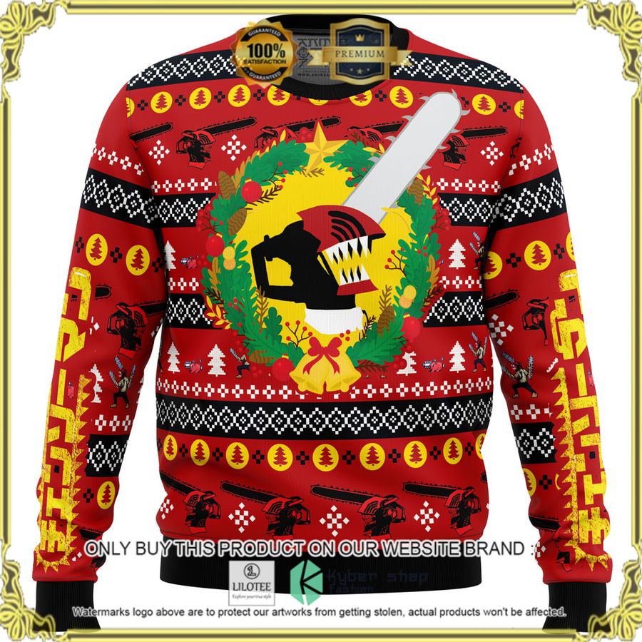 christmas dream chainsaw man anime christmas sweater 1 69330