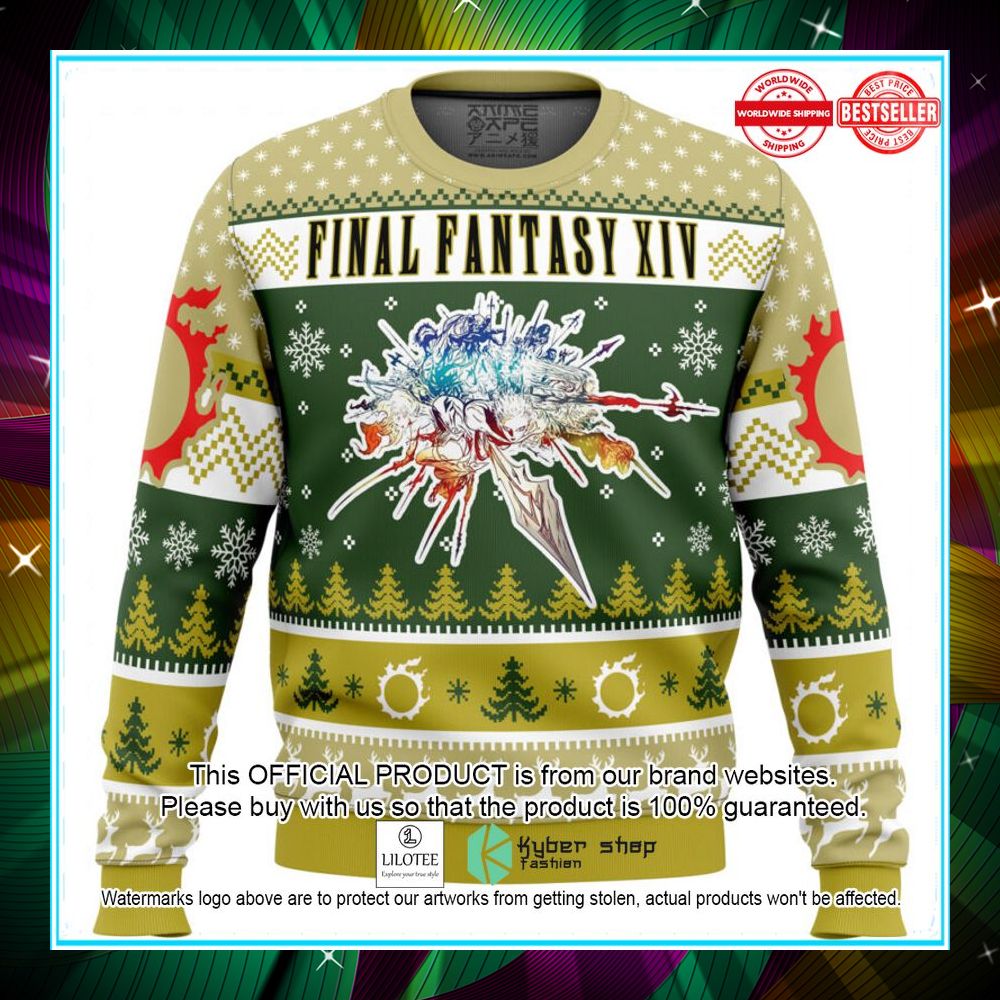 christmas fantasy final fantasy xiv sweater christmas 1 519