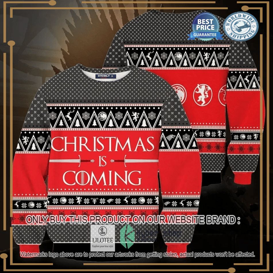 christmas is coming ugly sweater 1 93622