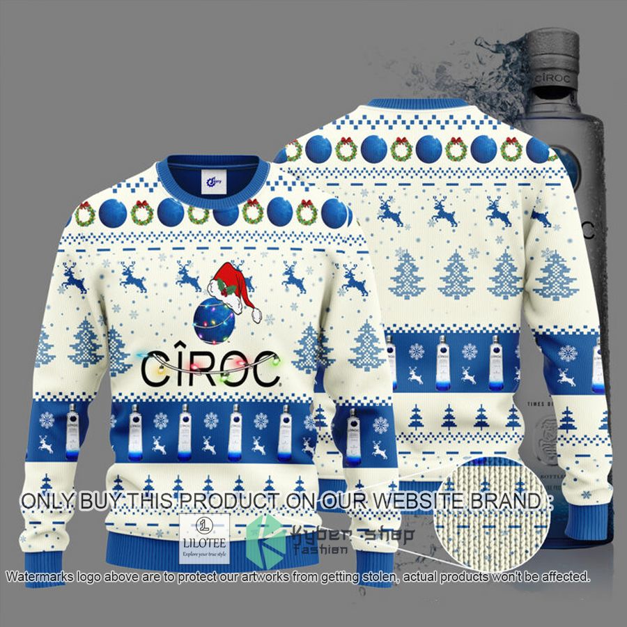 Ciroc Santa Hat Christmas Sweater, Sweatshirt 8