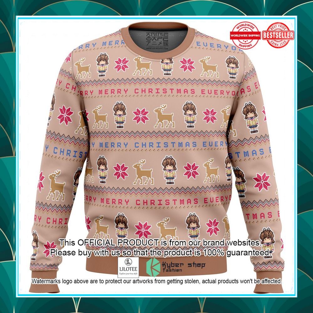 clannad merry mery christmas furukawa nagisa christmas sweater 1 663