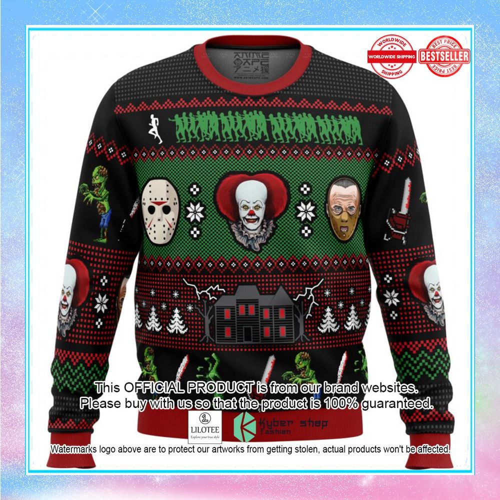 classic horror christmas christmas sweater 1 835