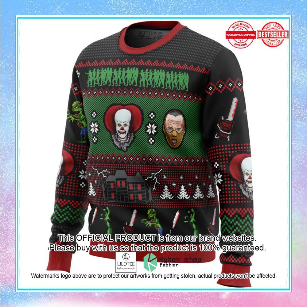 classic horror christmas christmas sweater 2 931
