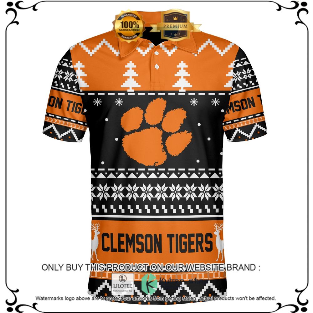 clemson tigers personalized sweater polo 1 91070