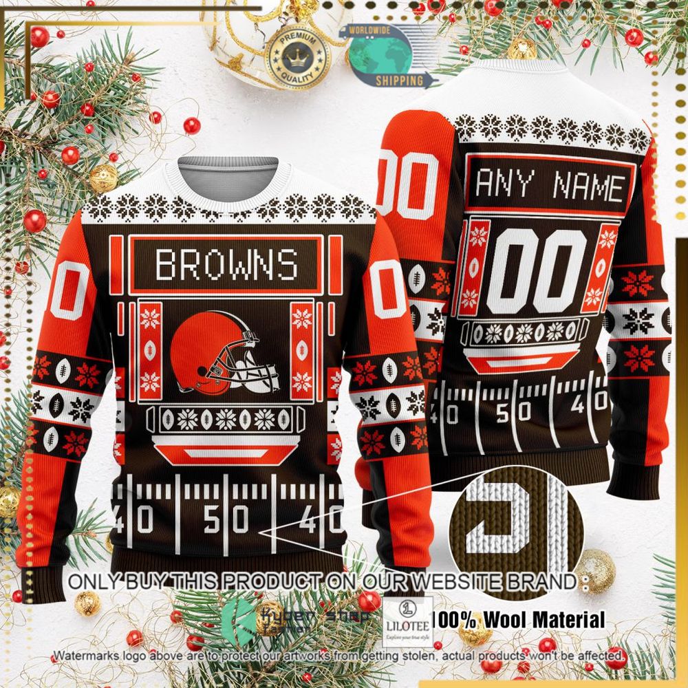 cleveland browns nfl personalized ugly sweater 1 16005