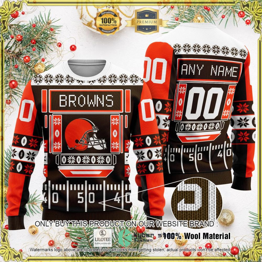 cleveland browns nfl personalized ugly sweater 1 62909