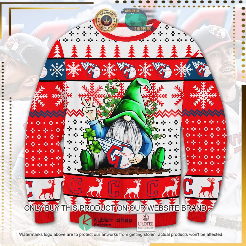 cleveland guardians gnome ugly sweater 1 74492