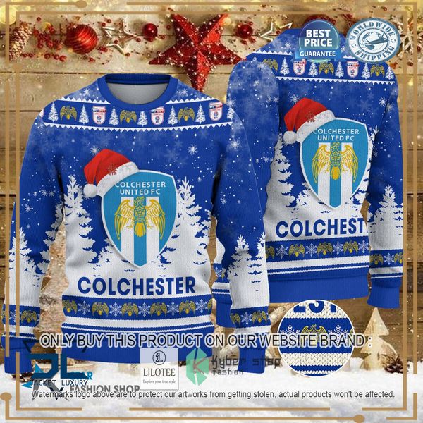 colchester united blue christmas sweater 1 11224