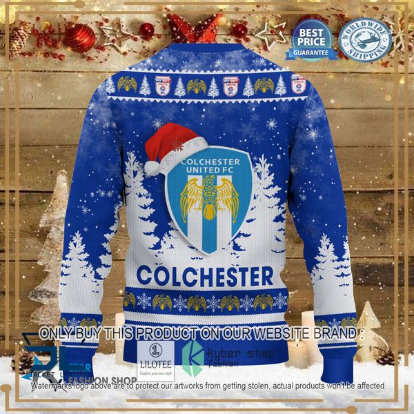 colchester united blue christmas sweater 3 97227